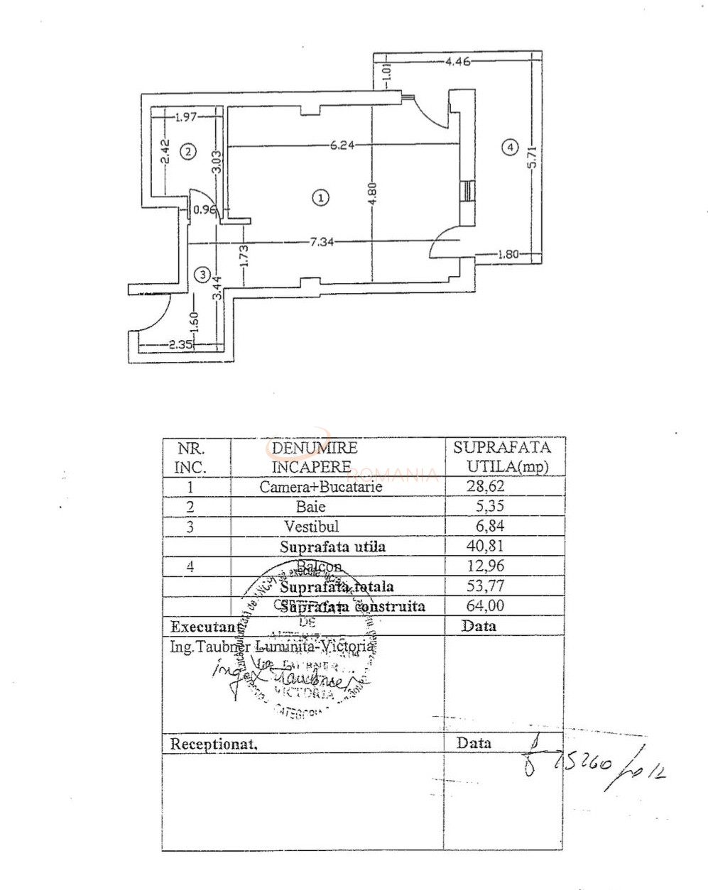 1 camera cu loc parcare exterior inclus Bucuresti/Aviatiei