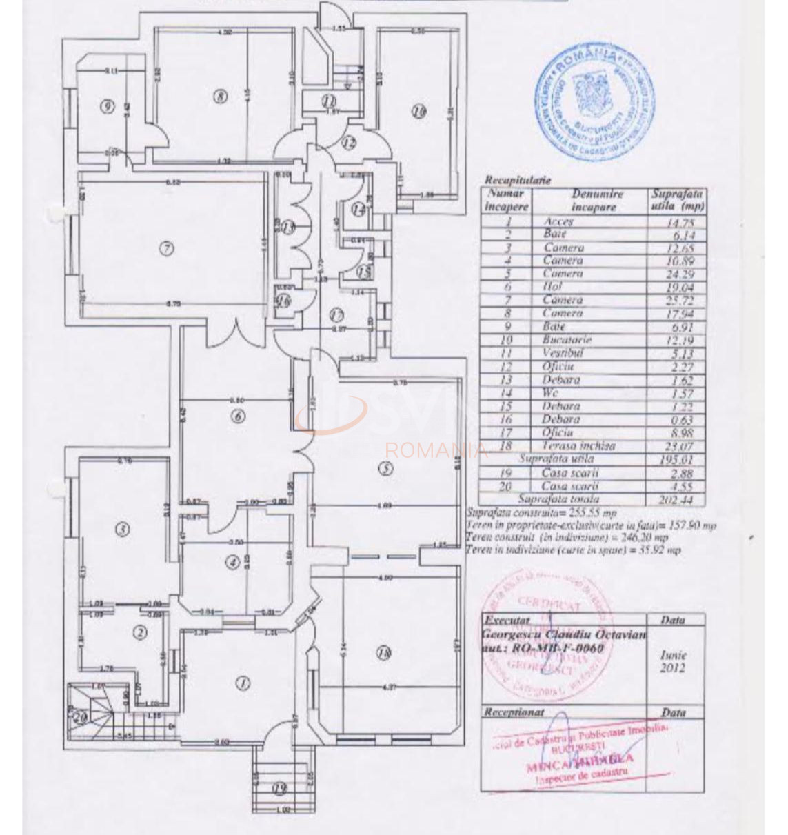 10 camere cu loc parcare exterior inclus Bucuresti/Kiseleff