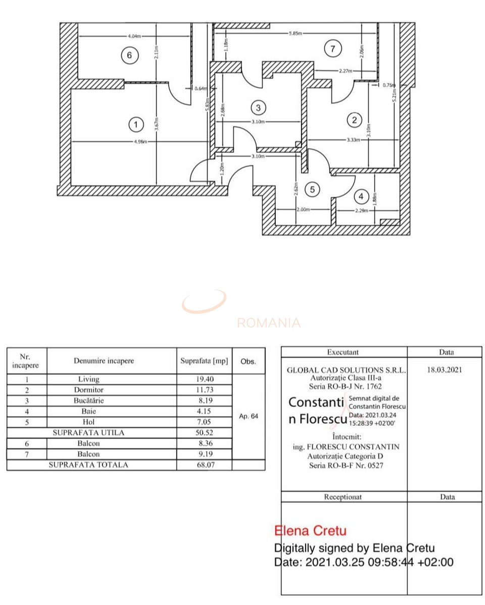 2 camere cu loc parcare exterior inclus Bucuresti/Pipera