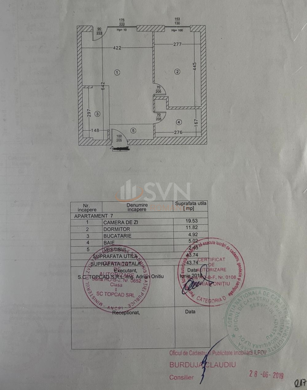 2 camere cu loc parcare exterior inclus Bucuresti/Pipera