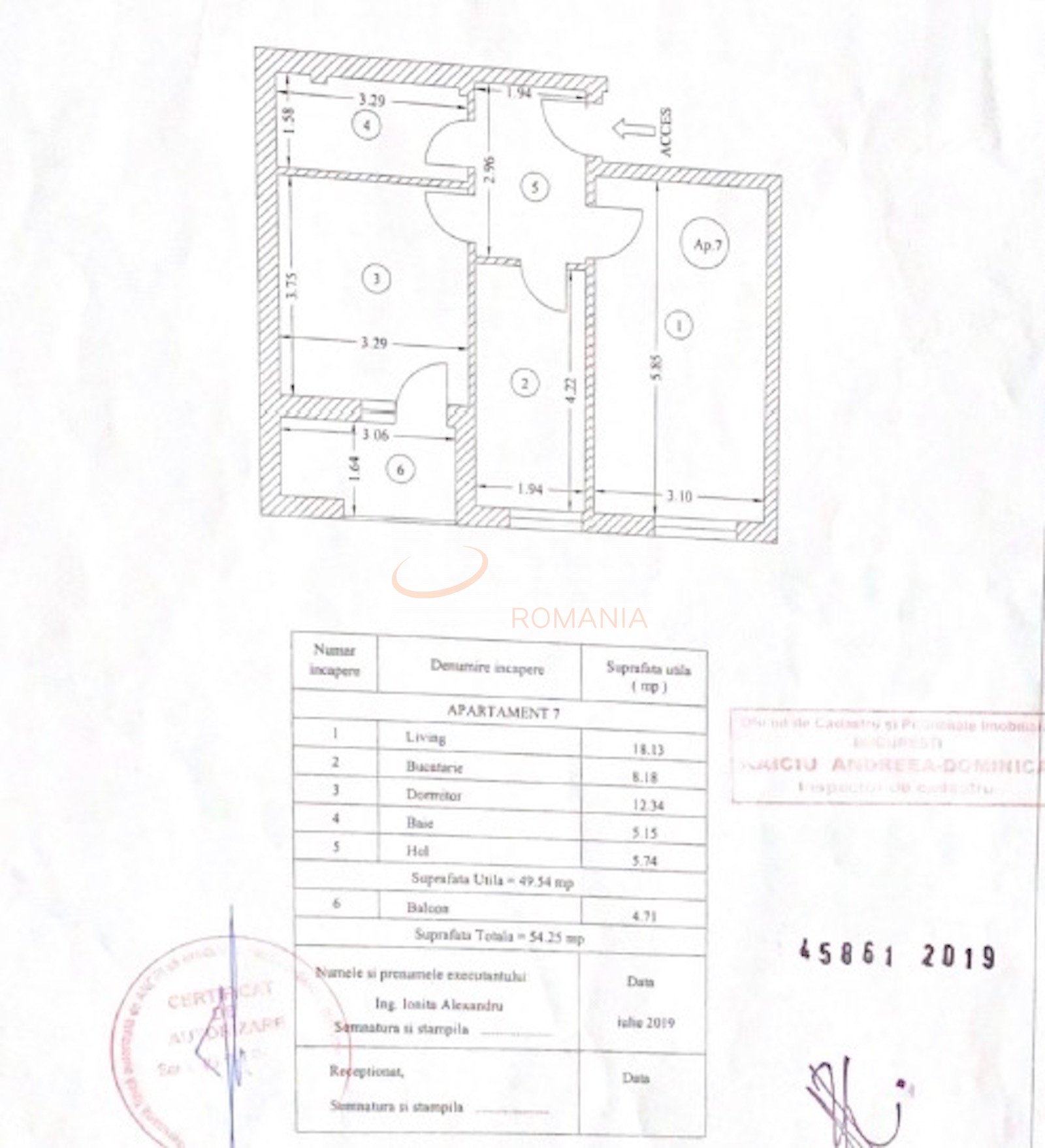 2 camere cu loc parcare exterior inclus Bucuresti/Brancoveanu