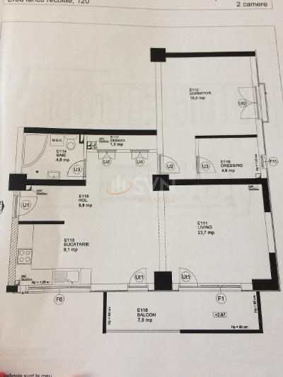 2 camere cu loc parcare exterior inclus Bucuresti/Pipera