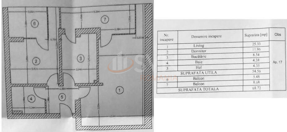 2 camere cu loc parcare exterior inclus Bucuresti/Pipera