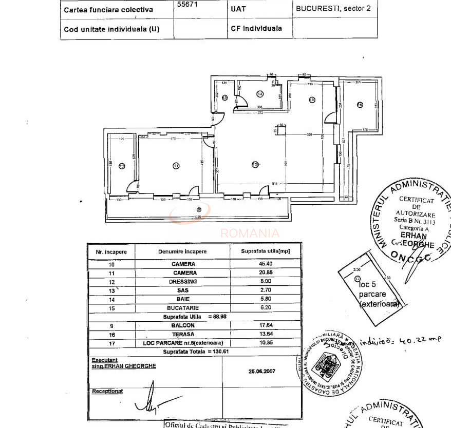 2 camere cu loc parcare exterior inclus Bucuresti/Muncii