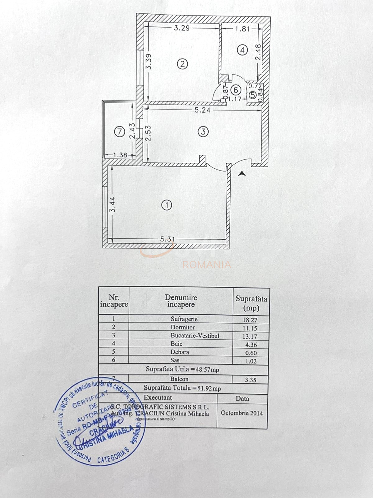 2 camere cu loc parcare exterior inclus Bucuresti/Baneasa