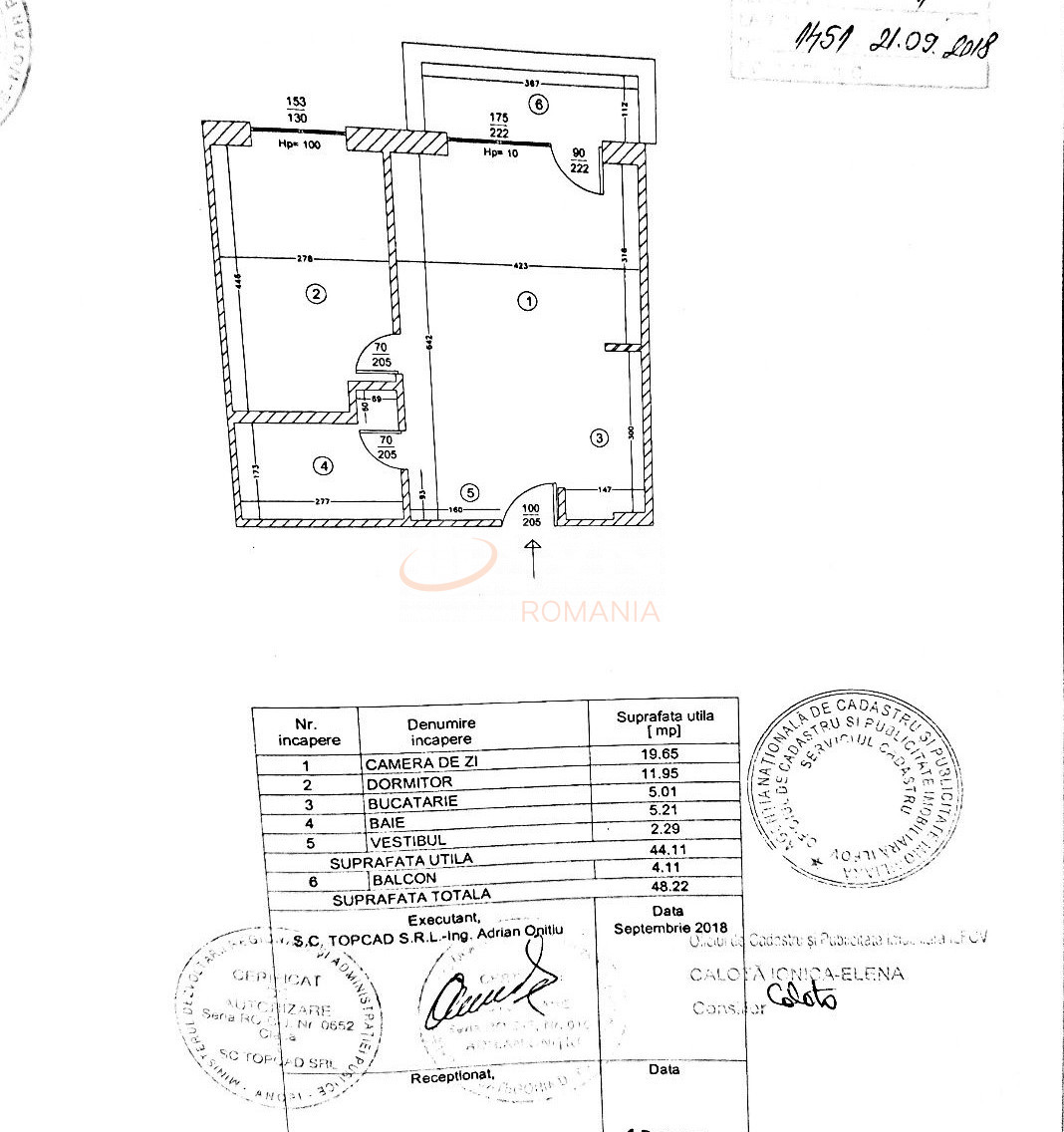 2 camere cu loc parcare exterior inclus Bucuresti/Pipera