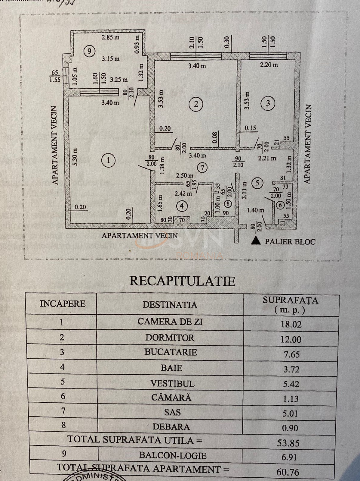 2 camere cu loc parcare exterior inclus Bucuresti/Titan