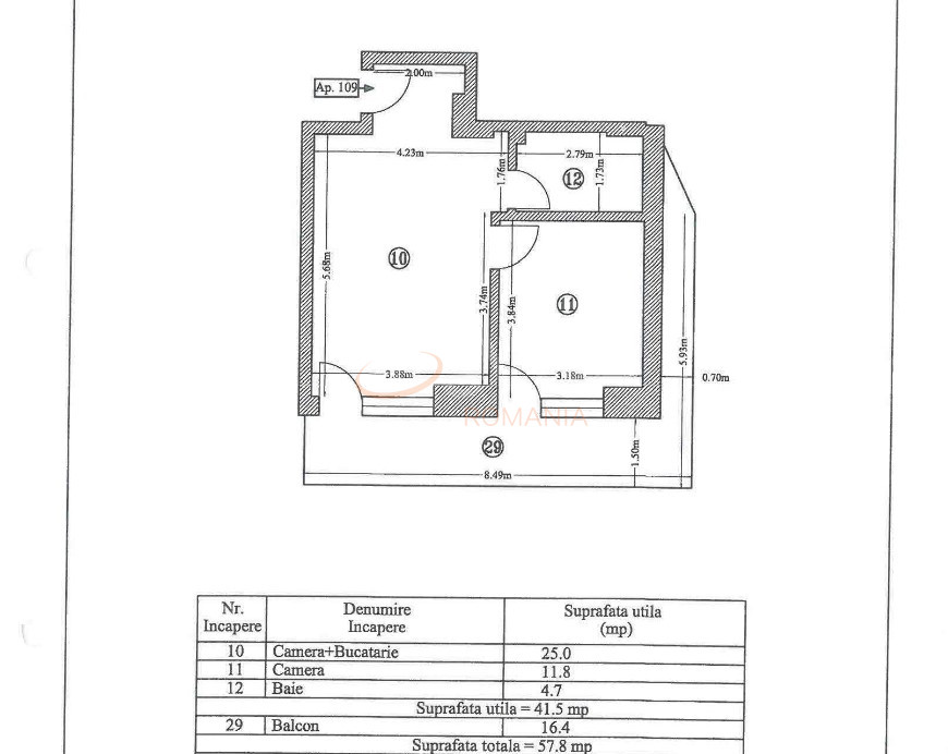 2 camere cu loc parcare exterior inclus Constanta/Centru