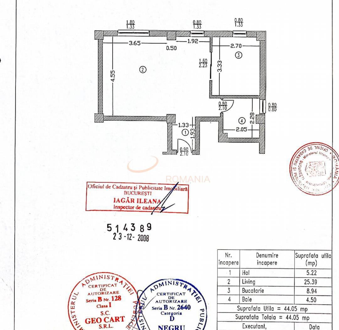 2 camere cu loc parcare exterior inclus Bucuresti/Baneasa