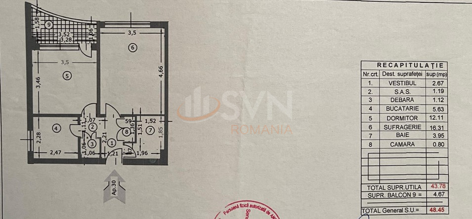 2 camere cu loc parcare exterior inclus Bucuresti/Basarabia