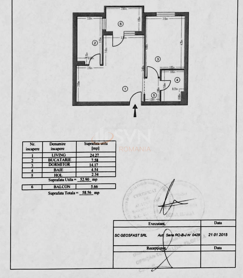 2 camere cu loc parcare exterior inclus Bucuresti/Pipera