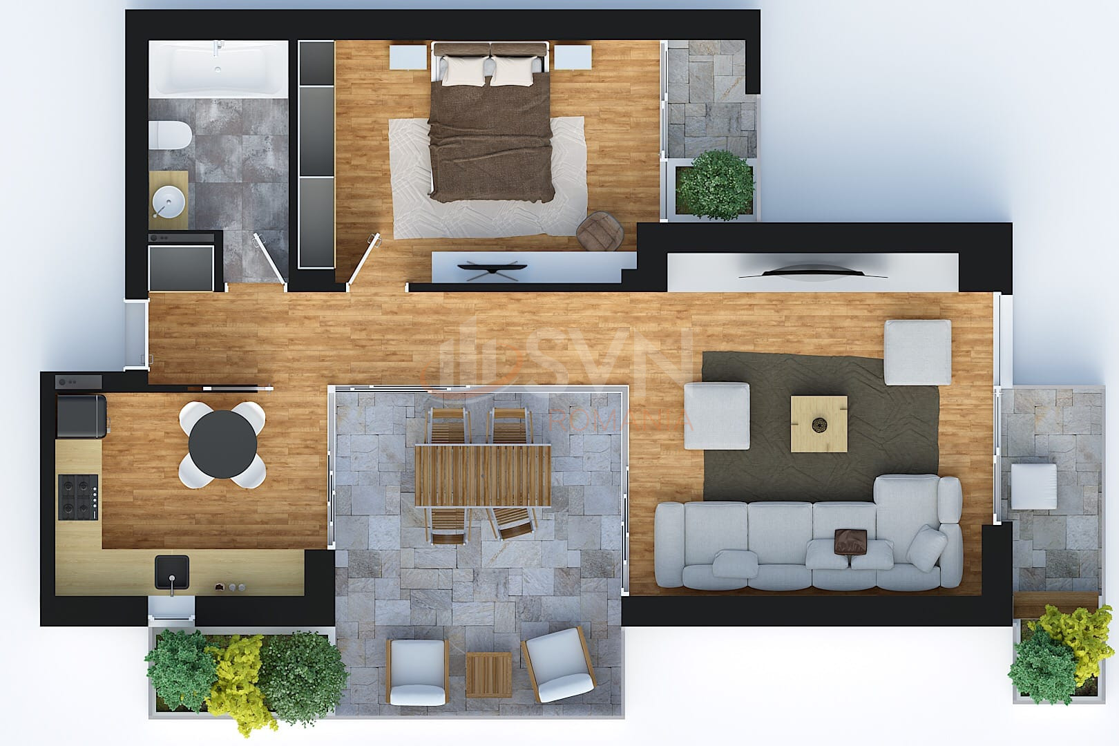 2 camere cu loc parcare exterior inclus Ilfov/Popesti-leordeni