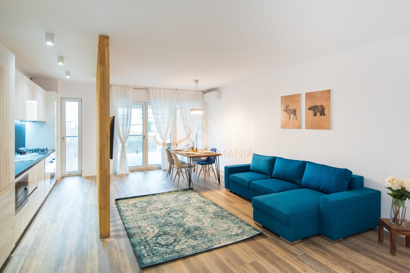 2 camere cu loc parcare exterior inclus Bucuresti/Pipera