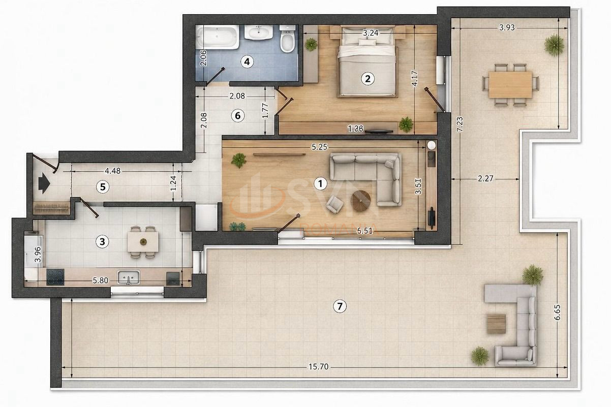 2 camere cu loc parcare exterior inclus Bucuresti/Dristor