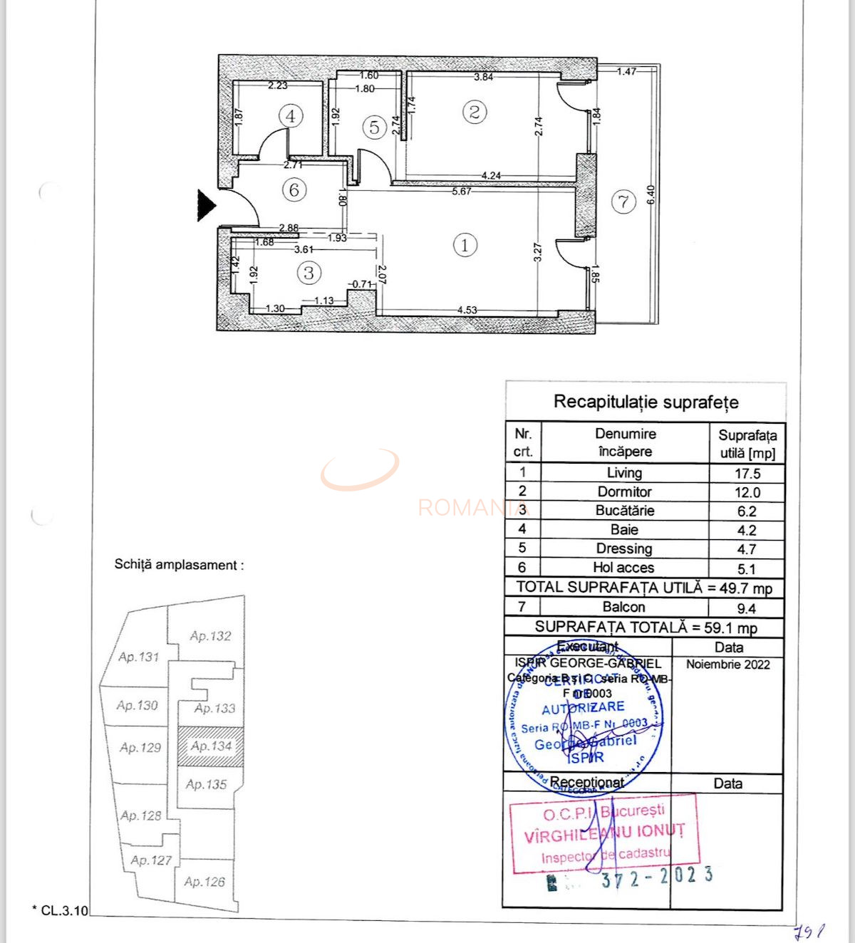 2 camere cu loc parcare exterior inclus Bucuresti/Baneasa