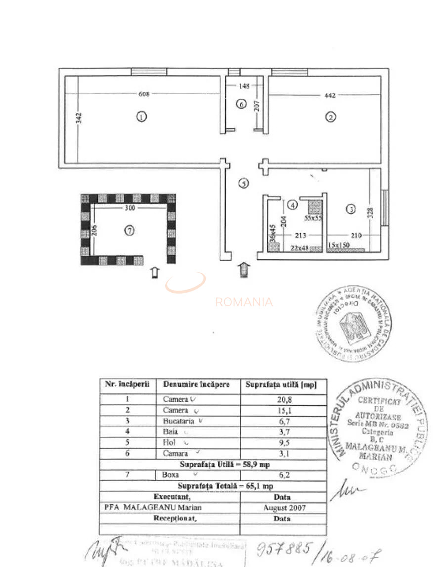2 camere cu loc parcare exterior inclus Bucuresti/Timisoara