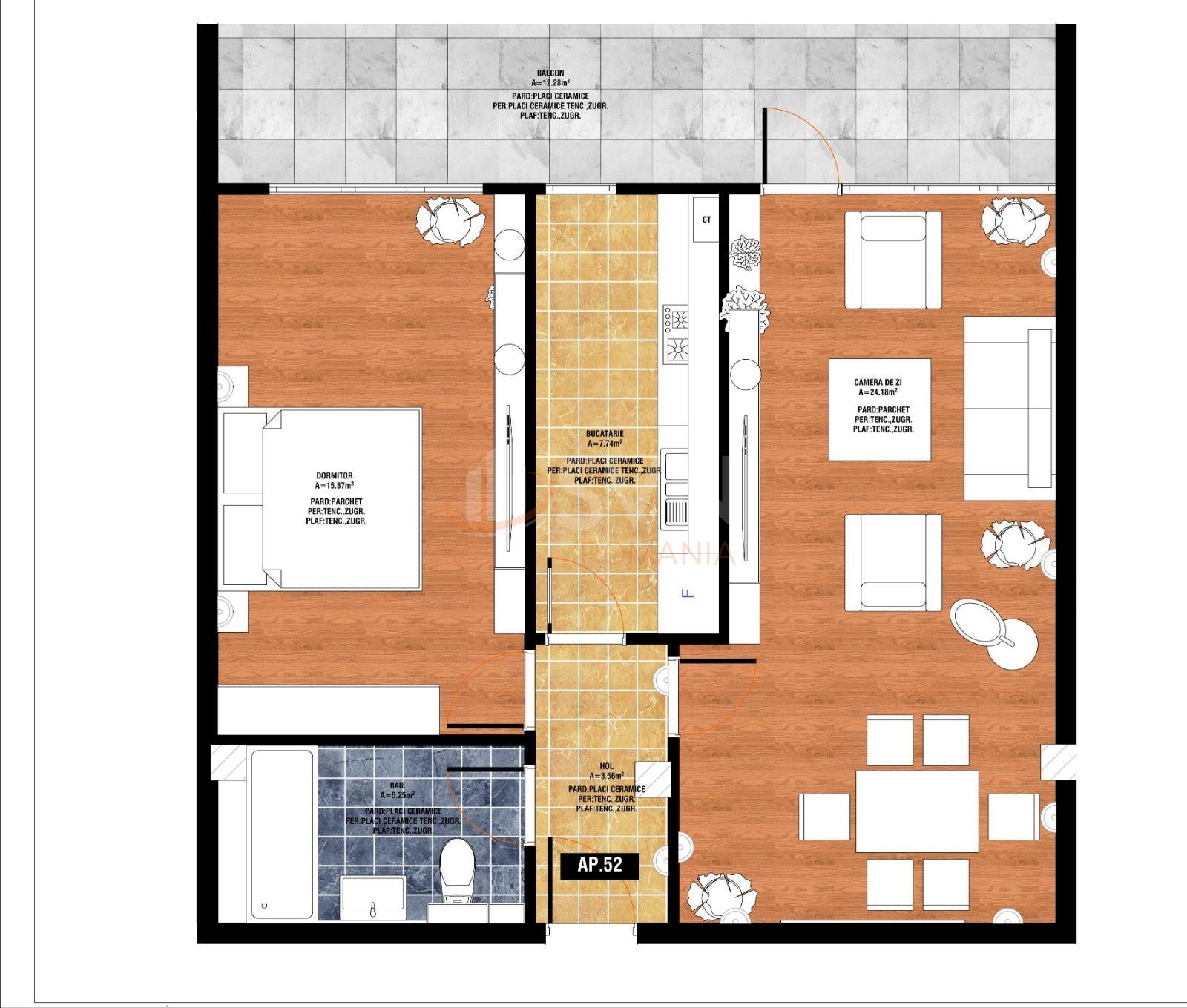 2 camere cu loc parcare exterior inclus Bucuresti/Fundeni