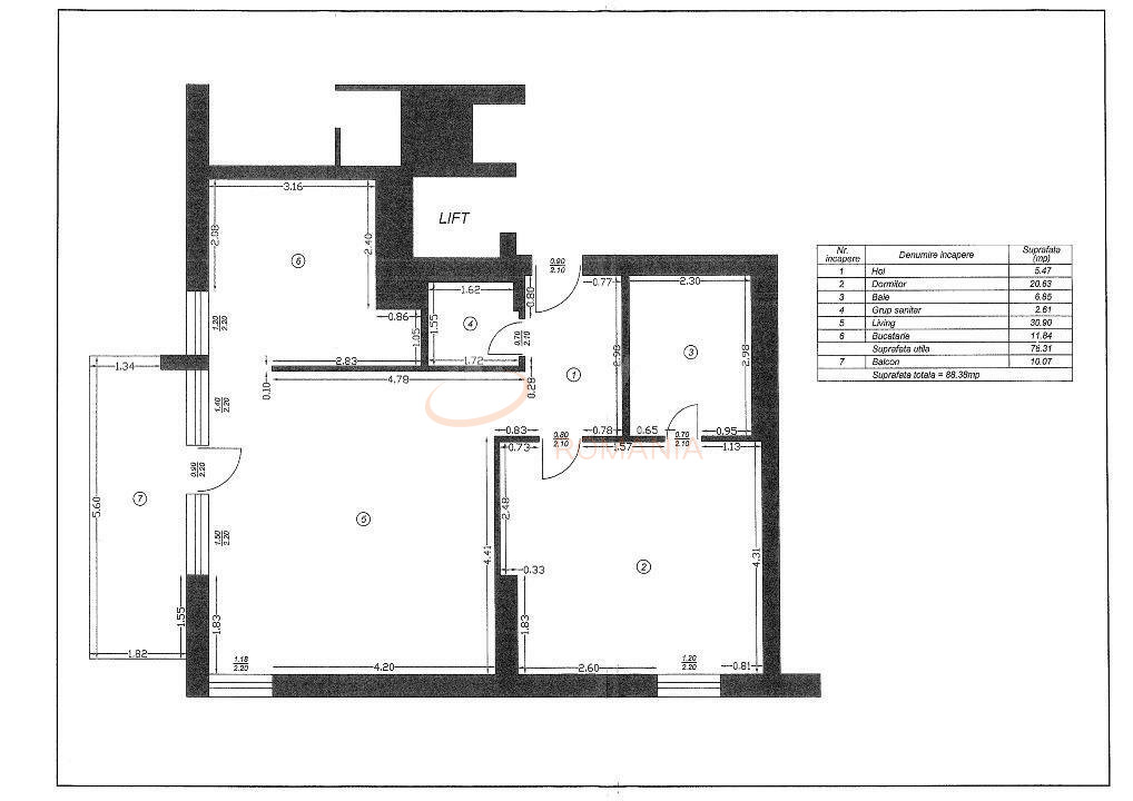 2 camere cu loc parcare subteran inclus Bucuresti/Baneasa