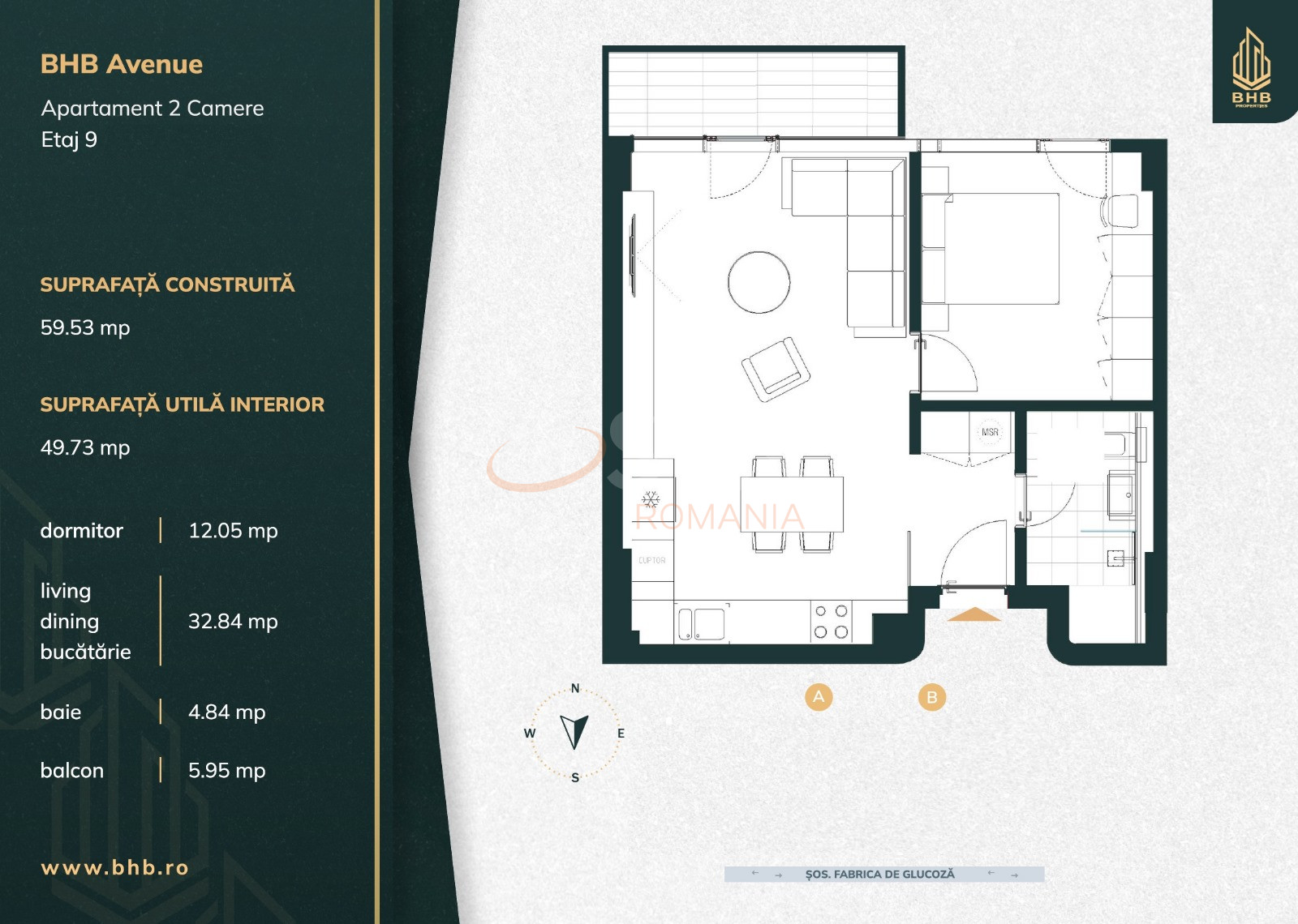 2 camere cu loc parcare subteran inclus Bucuresti/Floreasca
