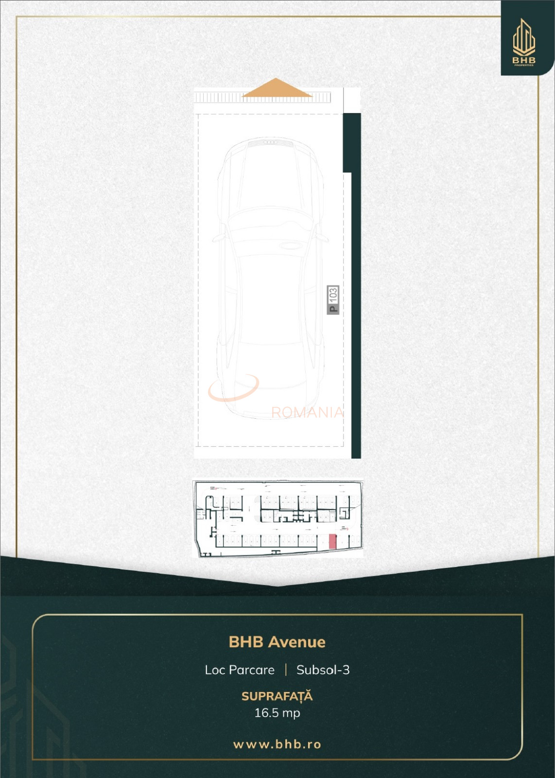 2 camere cu loc parcare subteran inclus Bucuresti/Floreasca