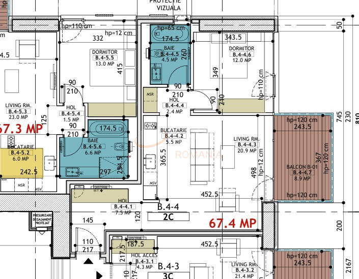 2 camere cu loc parcare subteran inclus Bucuresti/Floreasca