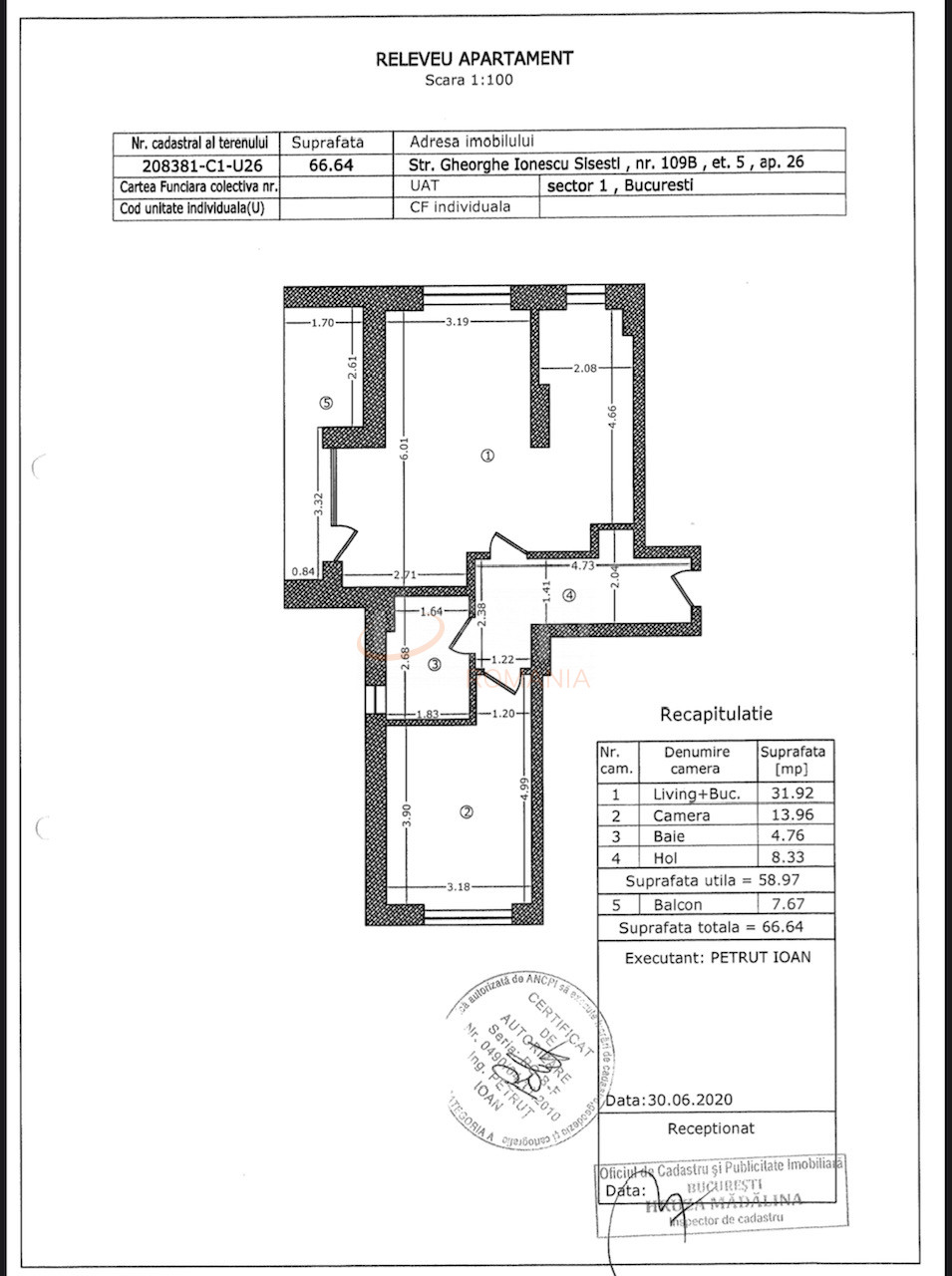 2 camere cu loc parcare subteran inclus Bucuresti/Baneasa
