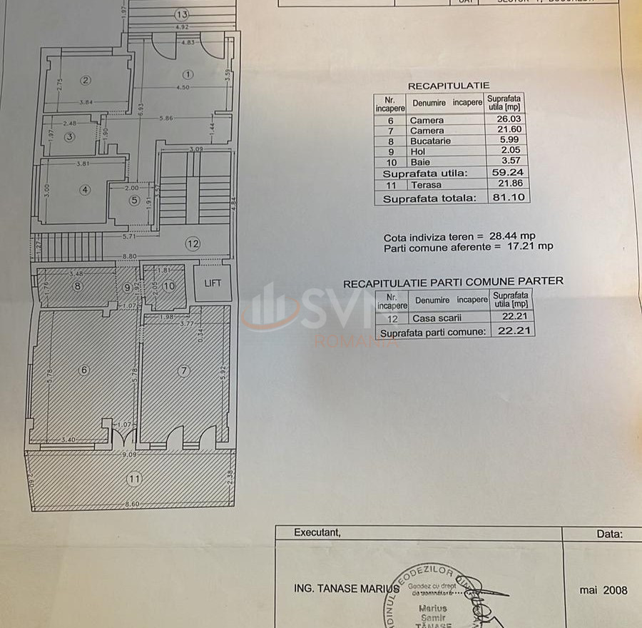 2 camere cu loc parcare subteran inclus Bucuresti/Arcul De Triumf