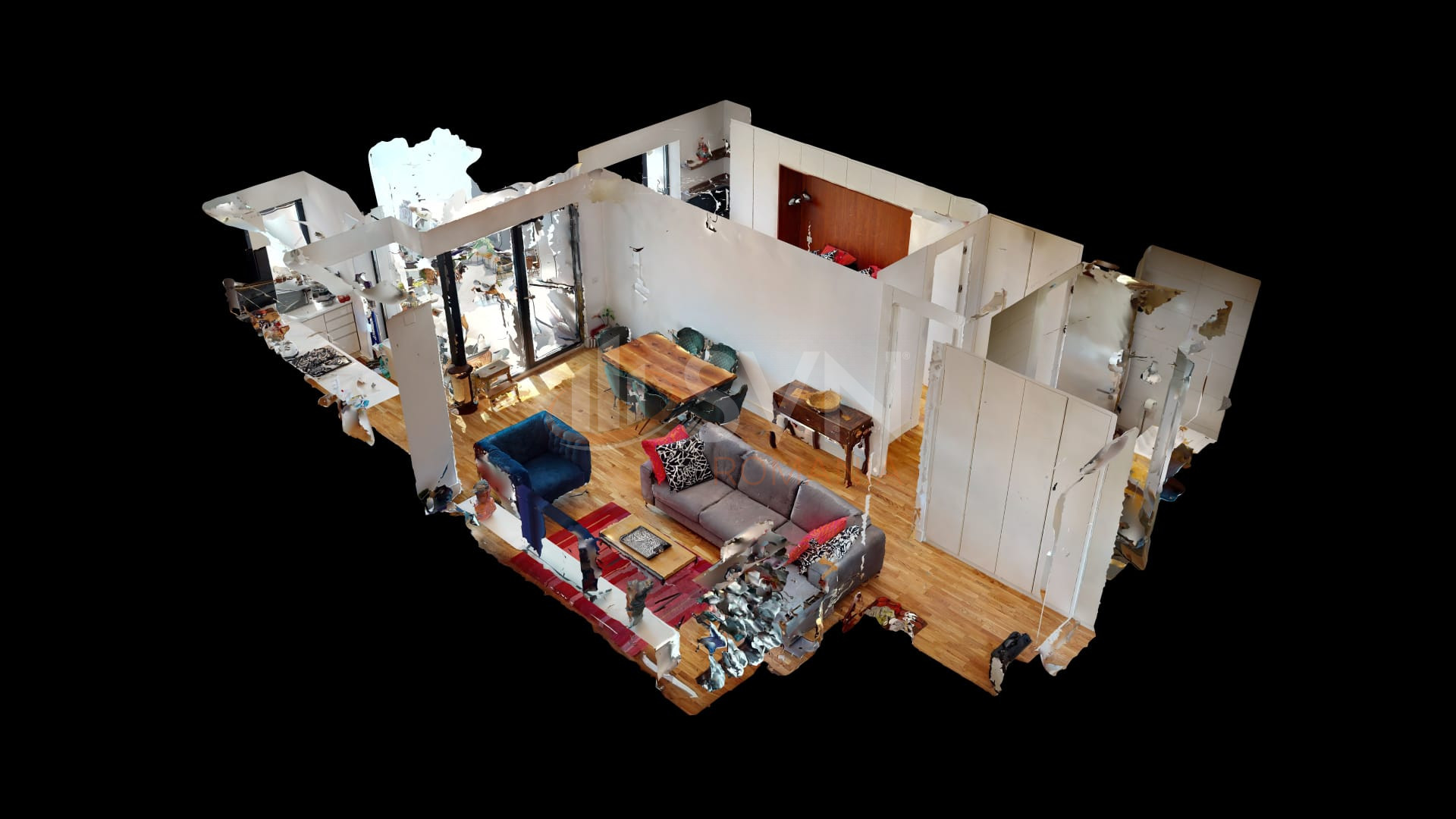 2 camere cu loc parcare subteran inclus Bucuresti/Barbu Vacarescu