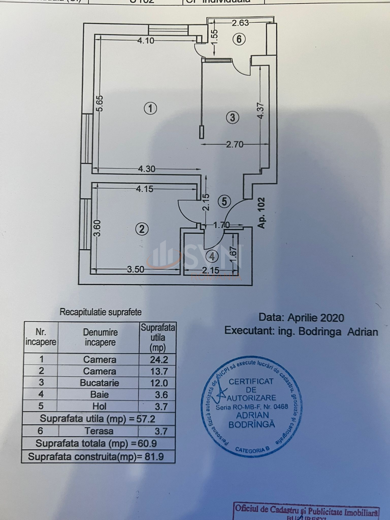 2 camere cu loc parcare subteran inclus Bucuresti/Aviatiei