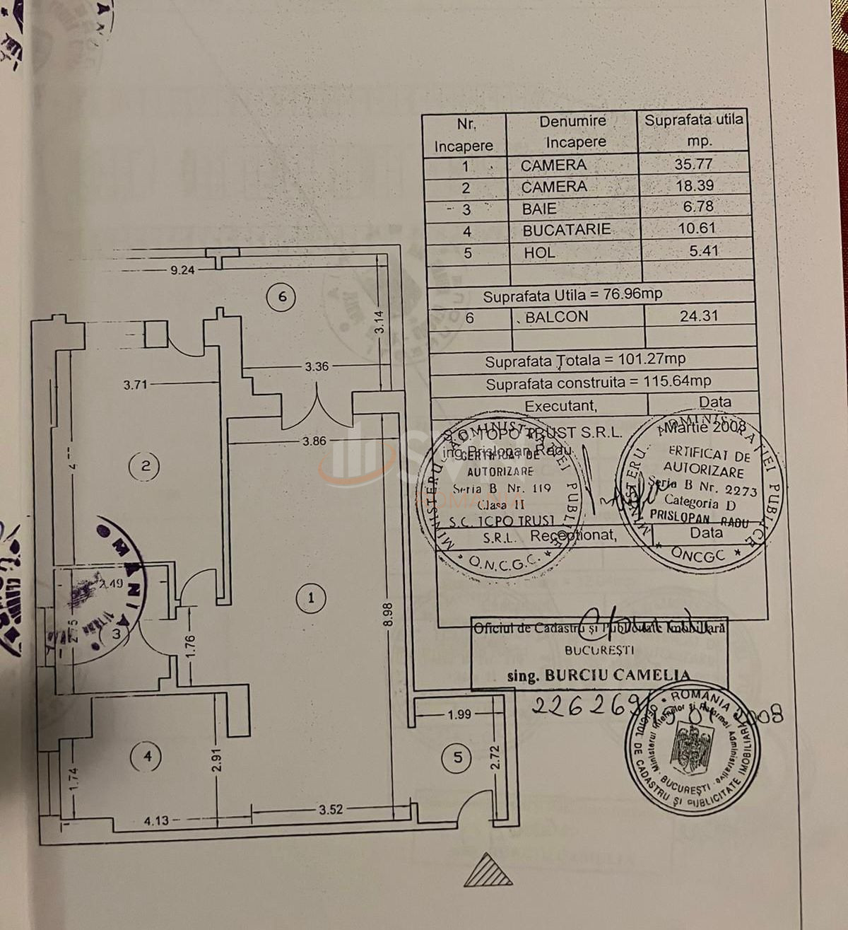 2 camere cu loc parcare subteran inclus Bucuresti/Herastrau