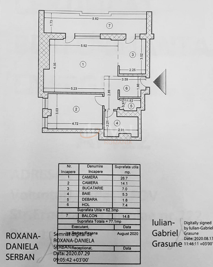 2 camere cu loc parcare subteran inclus Bucuresti/Iancu Nicolae