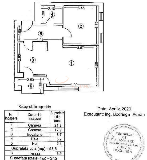 2 camere cu loc parcare subteran inclus Bucuresti/Aviatiei
