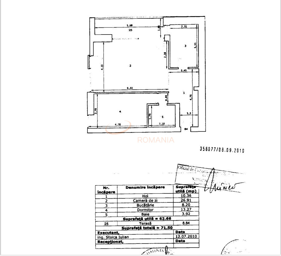 2 camere cu loc parcare subteran inclus Bucuresti/Arcul De Triumf