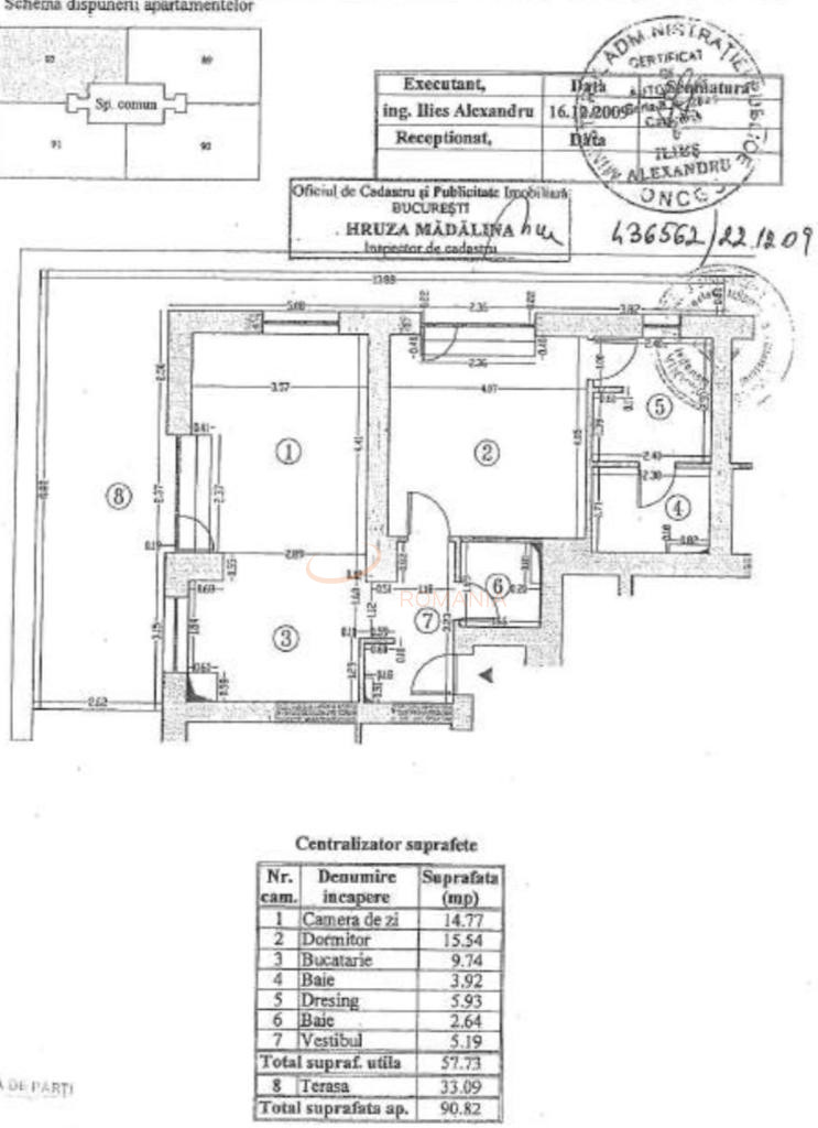 2 camere cu loc parcare subteran inclus Bucuresti/Doamna Ghica