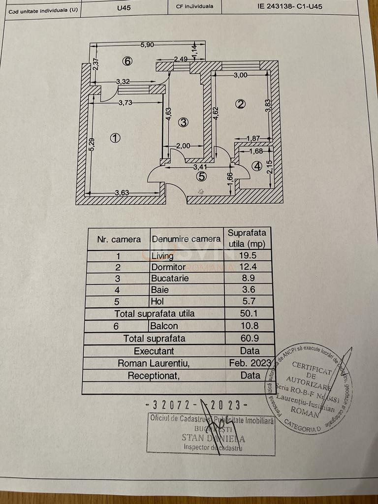 2 camere cu loc parcare subteran inclus Bucuresti/Pipera