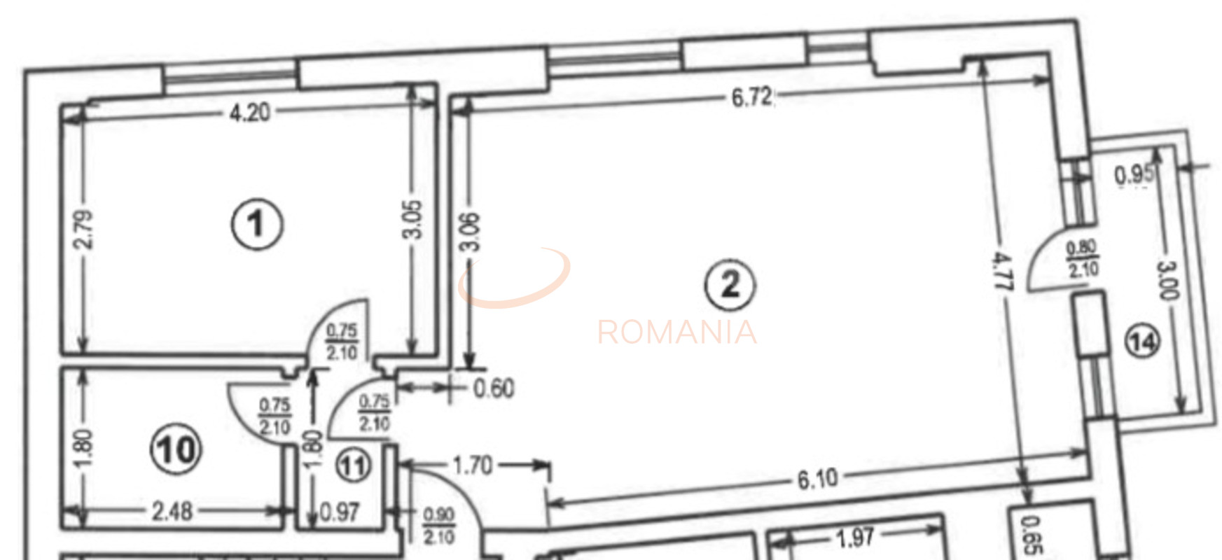 2 camere cu loc parcare subteran inclus Bucuresti/Aviatiei