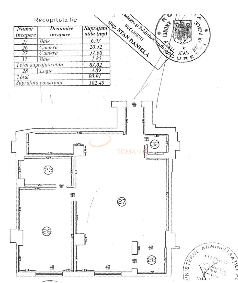 2 camere cu loc parcare subteran inclus Bucuresti/Herastrau