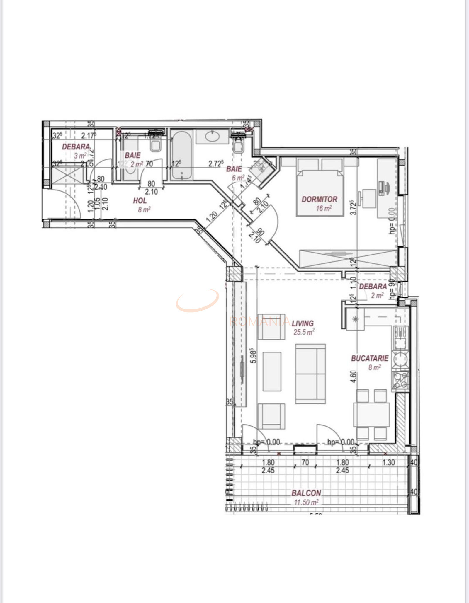 2 camere cu loc parcare subteran inclus Bucuresti/Pipera