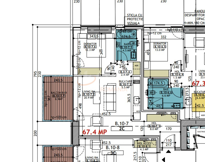 2 camere cu loc parcare subteran inclus Bucuresti/Floreasca