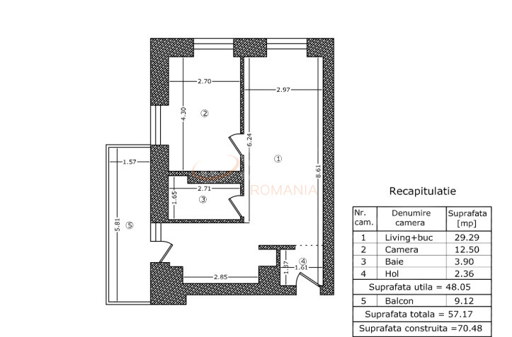 2 camere cu loc parcare subteran inclus Bucuresti/Bucurestii Noi