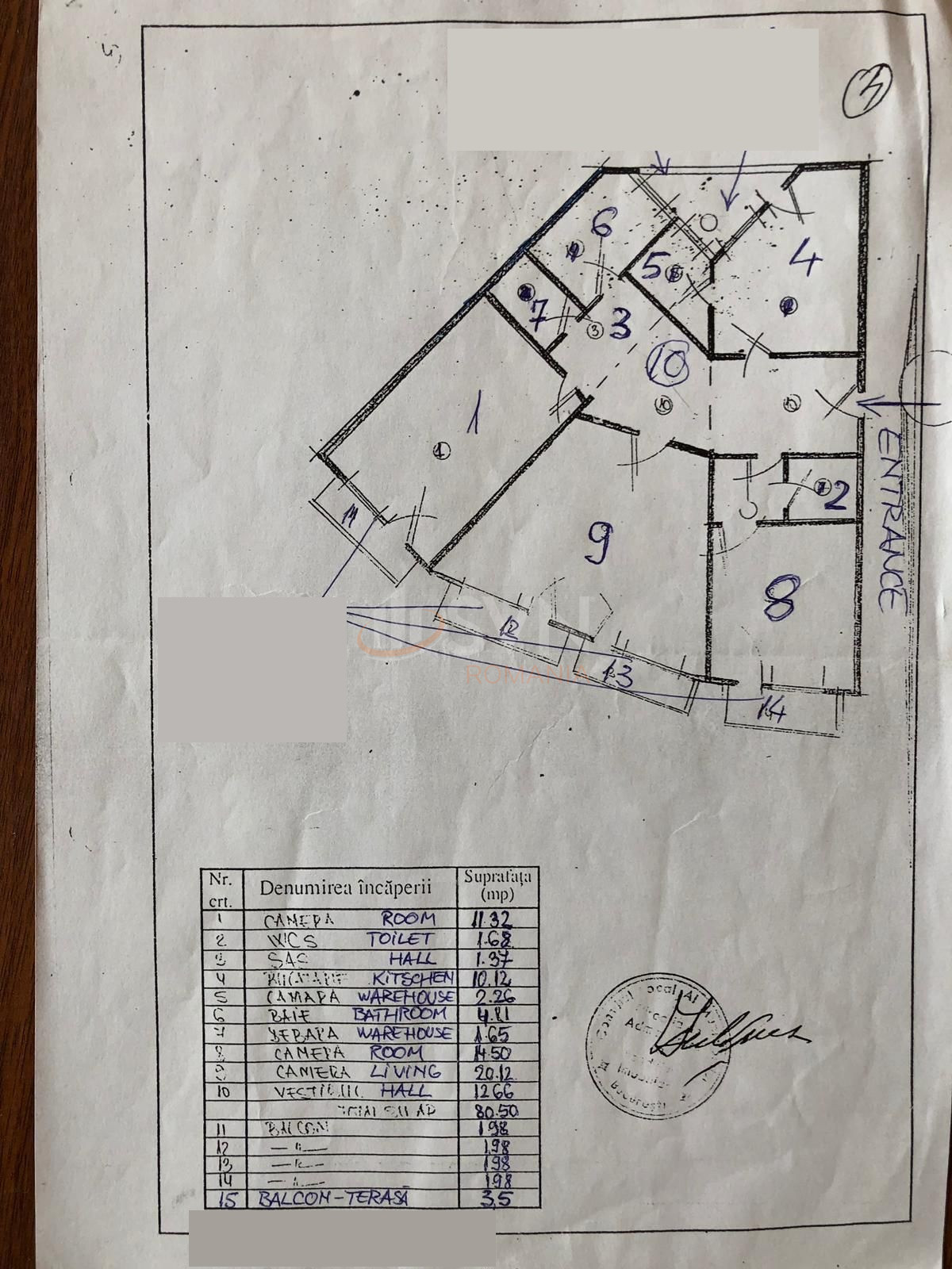 3 camere cu loc parcare exterior inclus Bucuresti/Unirii (s3)