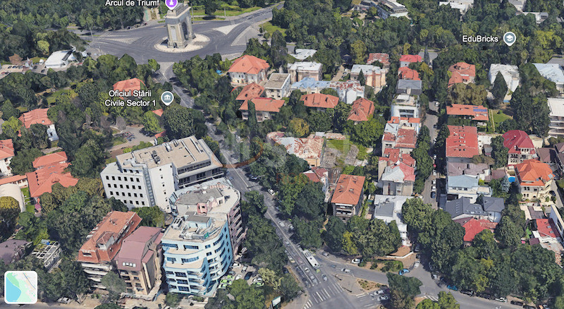 3 camere cu loc parcare exterior inclus Bucuresti/Arcul De Triumf