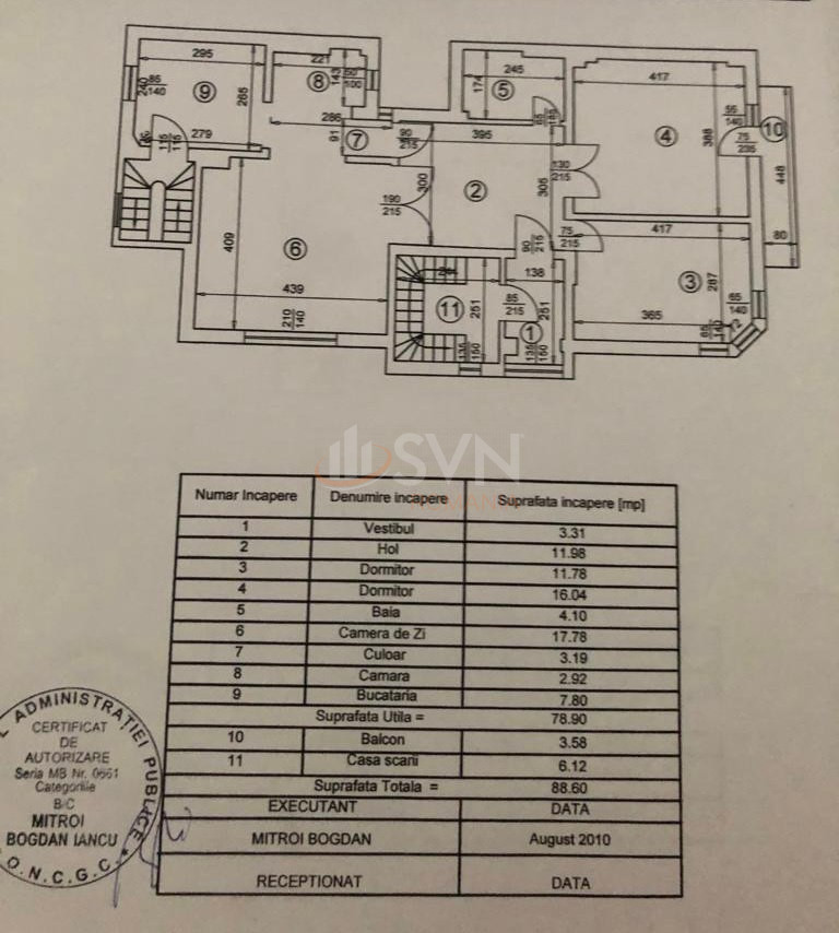 3 camere cu loc parcare exterior inclus Bucuresti/Floreasca
