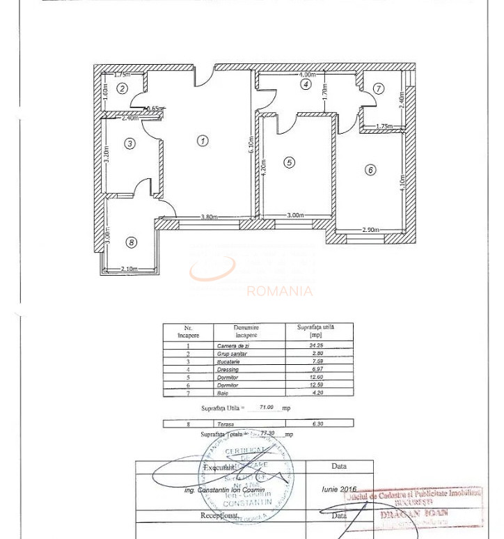 3 camere cu loc parcare exterior inclus Bucuresti/Pipera