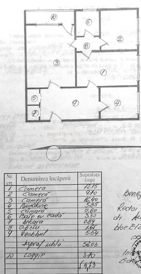 3 camere cu loc parcare exterior inclus Bucuresti/Drumul Taberei