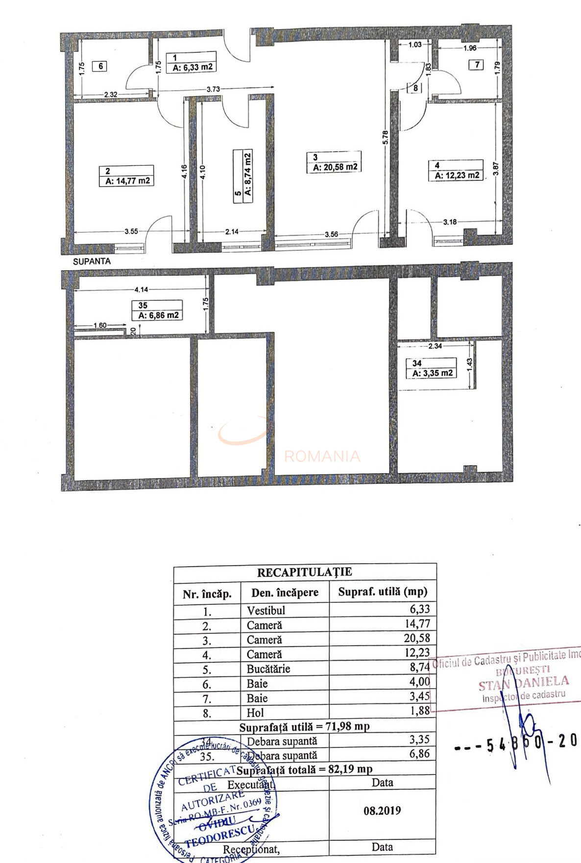 3 camere cu loc parcare exterior inclus Bucuresti/Fundeni