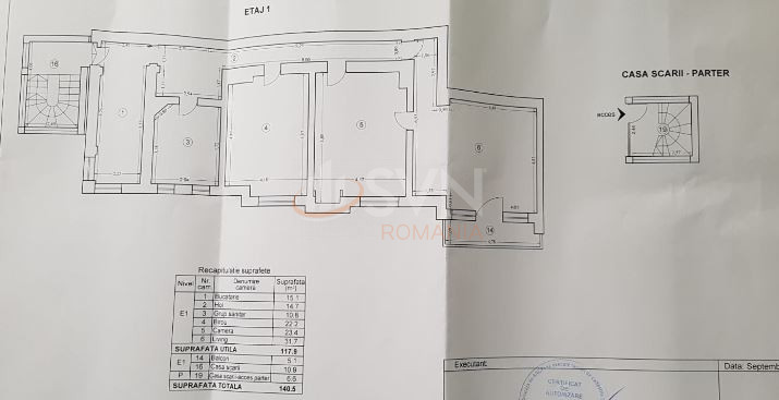 3 camere cu loc parcare exterior inclus Bucuresti/Mosilor