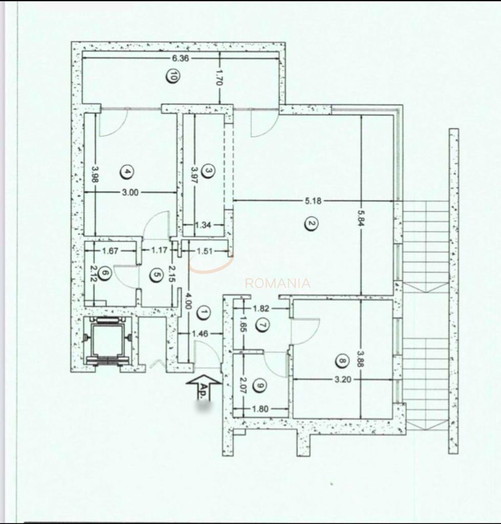 3 camere cu loc parcare exterior inclus Bucuresti/Tei