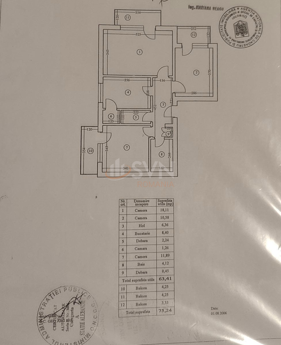 3 camere cu loc parcare exterior inclus Bucuresti/Aviatiei
