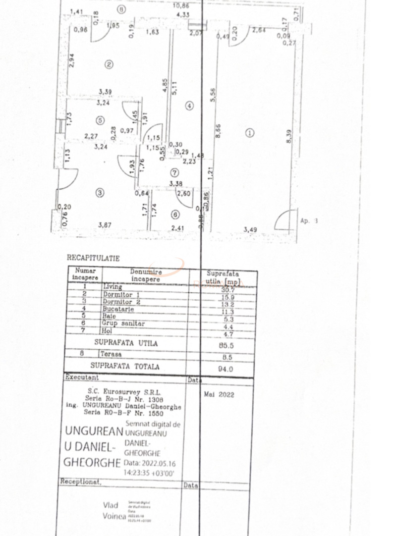 3 camere cu loc parcare exterior inclus Bucuresti/Straulesti